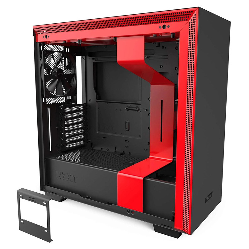 NZXT H710 ATX Mid Tower Case - Black/Red - صندوق